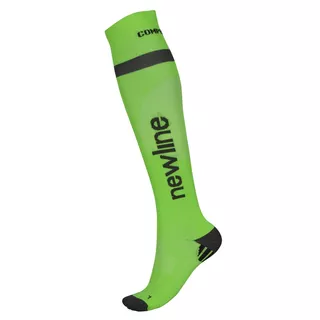 Podkolanówki skarpety kompresyjne do biegania Newline Compression Sock 90941 - Biały - Zielony