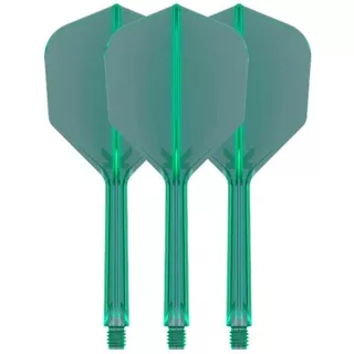 Nasadki z piórkami w jednym Target K-Flex No6 Medium 3 szt. - Biały - Zielony