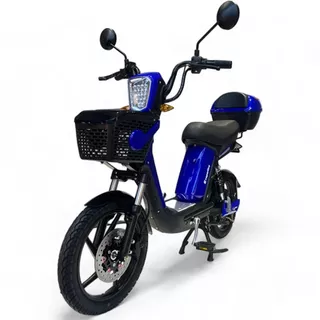 Skuter elektryczny z pedałami motorower inSPORTline E-Greta 12Ah - Niebieski - Niebieski