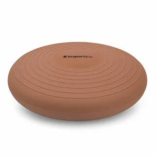 Poduszka do ćwiczeń / balansująca równowagi inSPORTline Bumy BC450 ∙ średnica 45 cm ∙ grubość 8 cm ∙ nośność 400 kg ∙ stabilna PCV - mus mokka