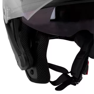 Kask motocyklowy otwarty W-TEC V586 z blendą - Biały perłowy