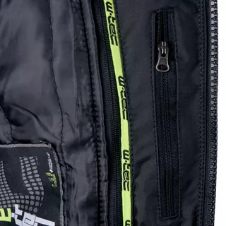 Męska skórzana kurtka motocyklowa W-TEC Velocity - Czarno-czerwony