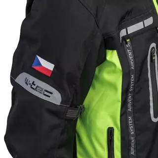 Kurtka dla motocyklistów W-TEC Gelnair - Czarno-zielony