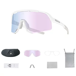 Fotochromowe sportowe okulary przeciwsłoneczne Altalist Kisou PXC - niebieski z niebieskimi soczewkami