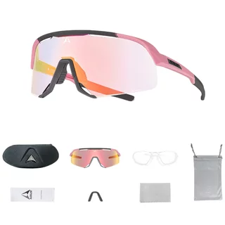 Fotochromowe sportowe okulary przeciwsłoneczne Altalist Kisou PXC - niebieski z niebieskimi soczewkami