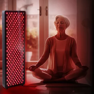 Panel podczerwieni LED lampa terapeutyczna na podczerwień inSPORTline Tugare - Czarny