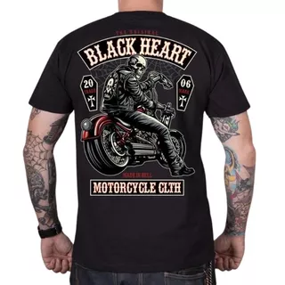 Koszulka motocyklowa T-shirt BLACK HEART Coffin
