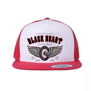 Czapka z daszkiem BLACK HEART Wings Red Trucker