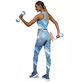 Legginsy sportowe damskie push-up BAS BLACK Energy - Niebieski