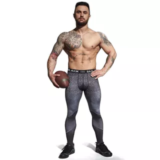Legginsy męskie/chłopięce BAS BLACK Hardmen - Szary