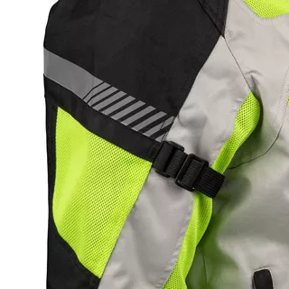 Męska kurtka motocyklowa letnia W-TEC Saigair - Fluo Yellow-Black