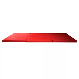 Materac gimnastyczny inSPORTline Pliago 180x60x5 cm - Czerwony - Czerwony
