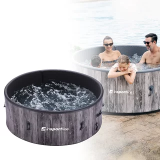 Jacuzzi ogrodowe z hydromasażem basen inSPORTline Novaqis 180x180x65 cm