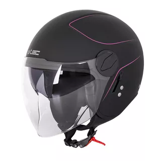 Kask otwarty ma motor, skuter z blendą W-TEC Vernante - Rosanero
