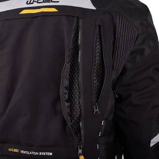 Męska kurtka motocyklowa W-TEC Aircross - Czarno-złoty