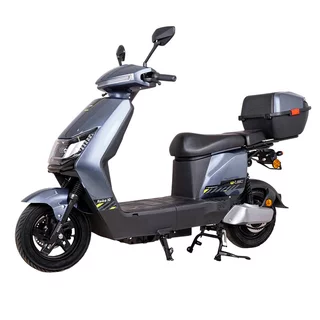 Skuter elektryczny W-TEC Raike II 10" ∙ hamulce tarczowe hydrauliczne ∙ zasięg 65 km ∙ nośność 115 kg ∙ zamykany bagażnik - Szaro-czarny