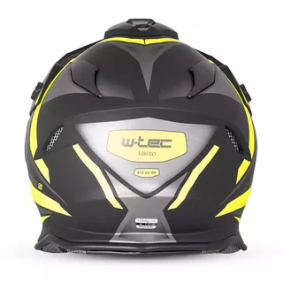 Kask motocyklowy 3w1 W-TEC Valso Graphic - biało-czerwono-niebieski