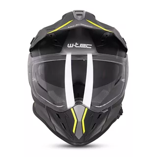 Kask motocyklowy 3w1 W-TEC Valso Graphic - biało-czerwono-niebieski