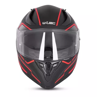 Kask integralny motocyklowy zamknięty z blendą W-TEC Vesco - Błyszczący czarno-niebieski