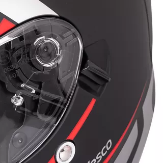 Kask integralny motocyklowy zamknięty z blendą W-TEC Vesco - Błyszczący czarno-niebieski