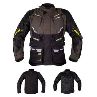 Męska kurtka motocyklowa W-TEC Daimick - Czarno-szary