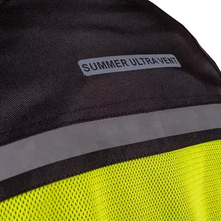 Męska kurtka motocyklowa letnia W-TEC Saigair - Fluo Yellow-Black