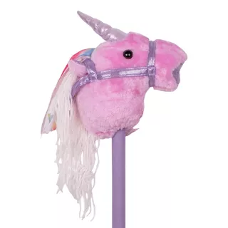 Hobby Horse jednorożec konik na kiju z dźwiękiem inSPORTline Garanito - Biały