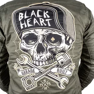 Męska kurtka motocyklowa z aramidem W-TEC Black Heart Hat Skull Jacket - Hat Skull
