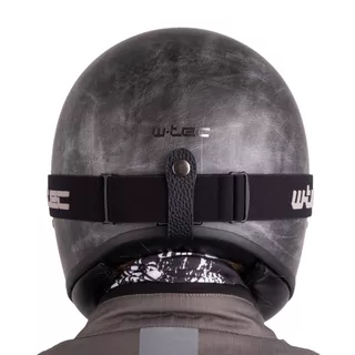 Gogle motocyklowe w stylu retro vintage W-TEC Chesster - Czarny