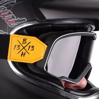 Gogle motocyklowe w stylu vintage retro W-TEC Black Heart Dalhart