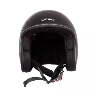 Kask motocyklowy na chopper W-TEC Badachos i gogle Atavist