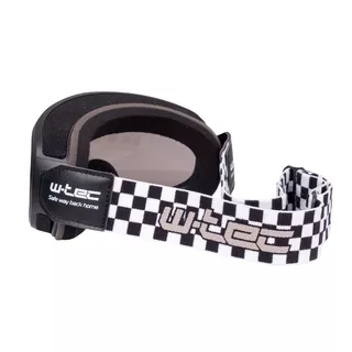 Gogle motocyklowe w stylu retro vintage W-TEC Chesster - Czarny