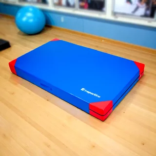 Materac gimnastyczny mata do ćwiczeń inSPORTline Agskal T25 200x120x20 cm - Niebieski