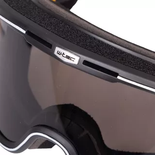 Gogle motocyklowe w stylu retro vintage W-TEC Chesster - Czarny