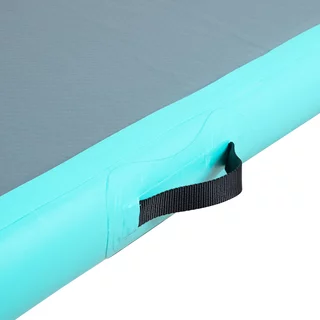 Ścieżka akrobatyczna do ćwiczeń Airtrack inSPORTline Airstunt 500x100x10 cm turkusowo-ciemnoszara