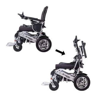 Elektryczny wózek inwalidzki inSPORTline Hawkie Basic II 500W - Srebrny