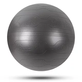 Piłka gimnastyczna fitness inSPORTline Stretch Ball 65 cm - Czarny
