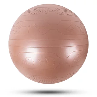 Piłka gimnastyczna fitness inSPORTline Stretch Ball 65 cm - mus mokka