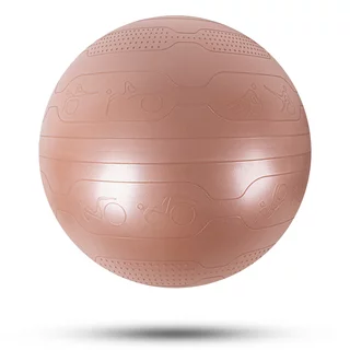 Piłka gimnastyczna inSPORTline Stretch Ball 55 cm - mus mokka