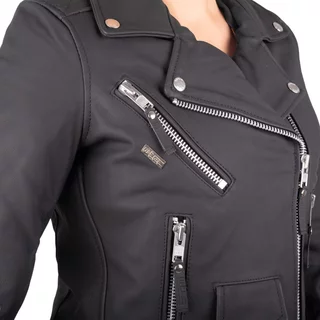 Damska skórzana kurtka motocyklowa W-TEC Brinea - Matt.czarny