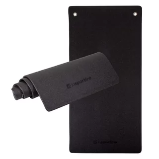 Mata do ćwiczeń z otworami inSPORTline Aero Advance 140x60x0,9 cm - Czarno-szary