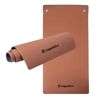 Mata do ćwiczeń z otworami inSPORTline Aero Advance 140x60x0,9 cm - mokka mus-szary