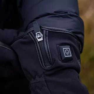 Ogrzewane rękawice motocyklowe i narciarskie W-TEC HEATnoir - Czarny