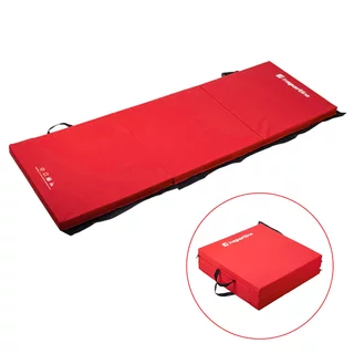 Składany materac gimnastyczny mata inSPORTline Trifold 180x60x5 cm - Czerwony - Czerwony