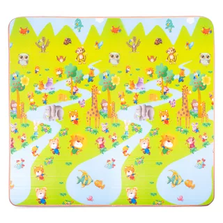Zwijana mata dla dzieci inSPORTline Lhotino 200x180x1,5 cm - Plaża/Gospodarstwo rolne