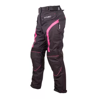 Damskie spodnie motocyklowe W-TEC Durmanes Lady - Czarno-różowy