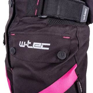 Damskie spodnie motocyklowe W-TEC Durmanes Lady - Czarno-różowy