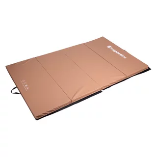 Składany materac gimnastyczny mata inSPORTline Kvadfold 200x120x5 cm - Czerwony