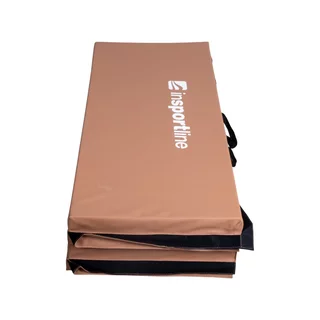 Składany materac gimnastyczny mata inSPORTline Kvadfold 200x120x5 cm - Czerwony