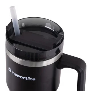 Kubek termiczny termos inSPORTline Teasara 600 ml - Czarny